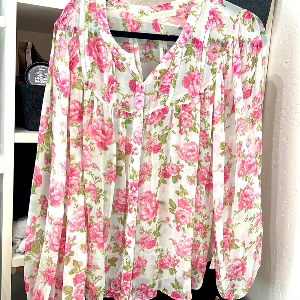 Love shack fancy top Goodwin blushing rose